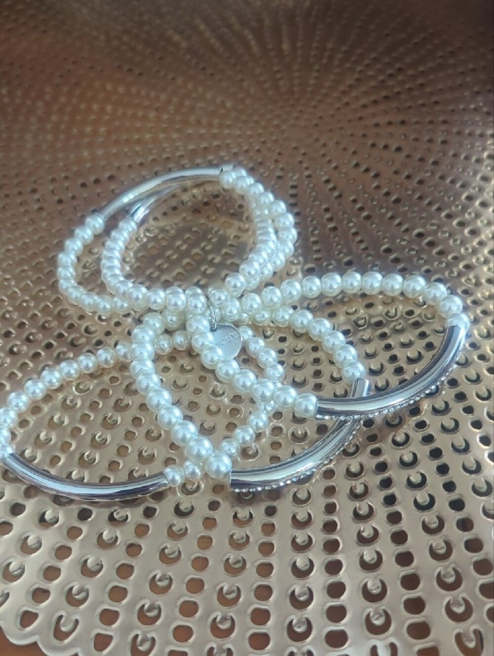 Chico's Silver-Tone & Pearl Multi-Strand Bracelet - Picture 3 of 5